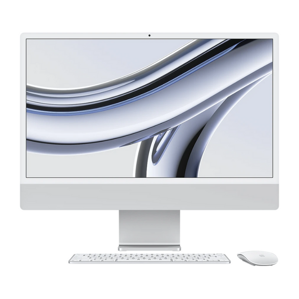 Apple 24" iMac AIO Desktop Computer with M3 Chip, 4.5K Retina Display, 8-Core CPU and 10-Core GPU, 8GB RAM, 512GB SSD, English Keyboard