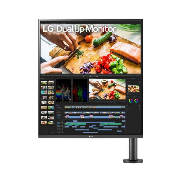 LG 28" 16:18 DualUp Monitor with Ergo Stand and USB Type-C™, 60Hz Refresh Rate & 5ms Response Time, Black, 28MQ780-B