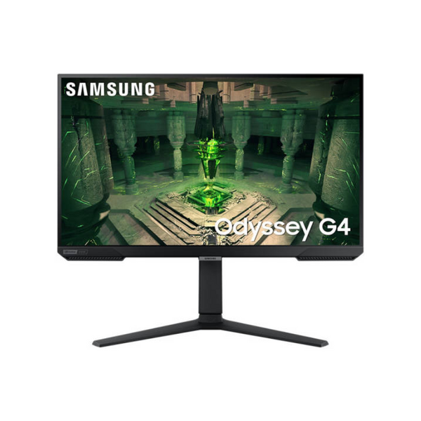 Samsung Odyssey G4 27" FHD monitor with IPS panel, 240Hz refresh rate and 1ms response time, G-Sync Compatible, FreeSync Premium, Black, LS27BG402EMXUE