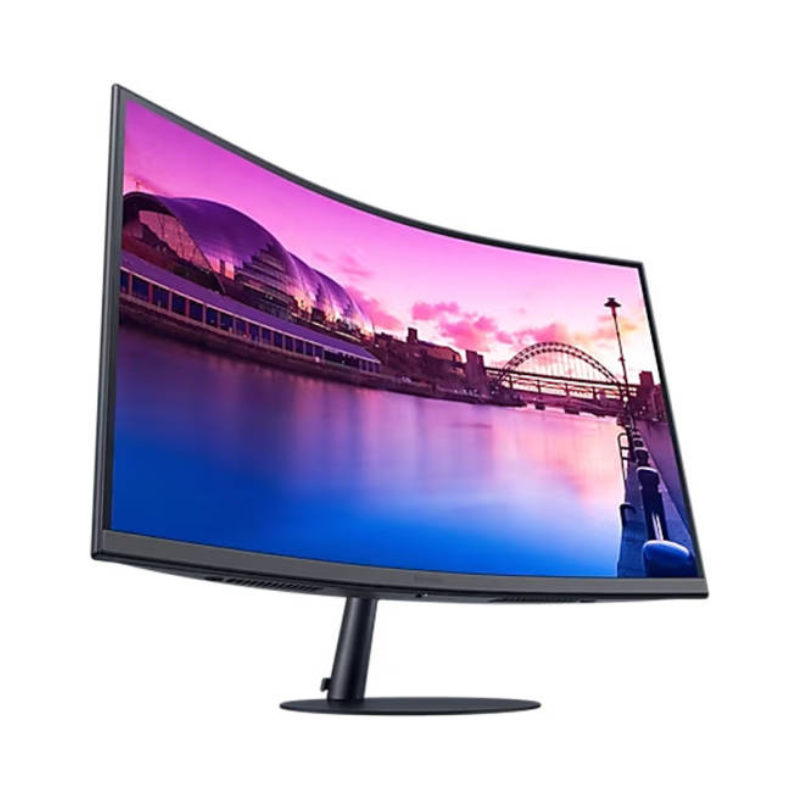 Samsung Essential 27" Curved Monitor with 1000R Curvature, 75Hz Refresh Rate & 4 (GTG) Response Time, Black, LS27C390EAMXUE