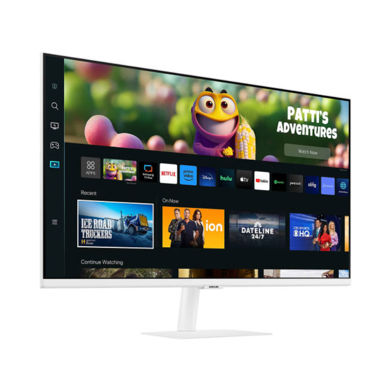 Samsung 27" Monitor M5 with Smart TV Experience, 60Hz Refresh Rate & 4ms (GTG) Response Time, Tizen™ OS, White, LS27CM501EMXUE