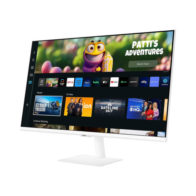 Samsung 27" Monitor M5 with Smart TV Experience, 60Hz Refresh Rate & 4ms (GTG) Response Time, Tizen™ OS, White, LS27CM501EMXUE