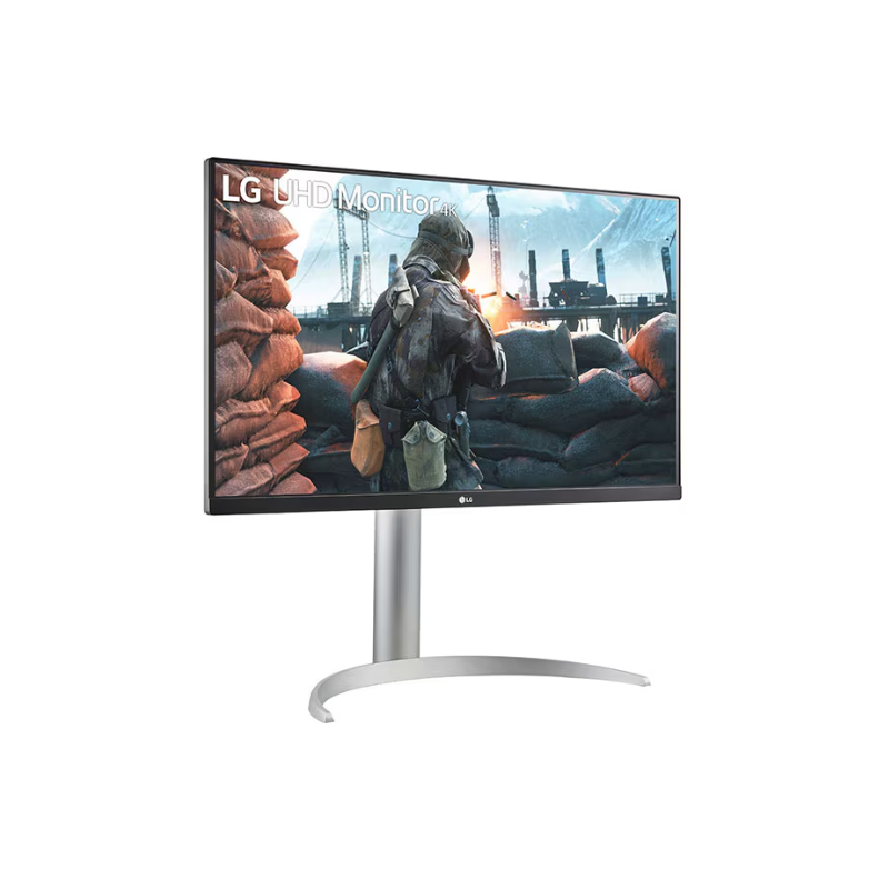 LG 27'' UHD 4K IPS Monitor with VESA DisplayHDR™ 400, 60Hz Refresh Rate & 5ms Response Time, AMD FreeSync™, White, 27UP650-W
