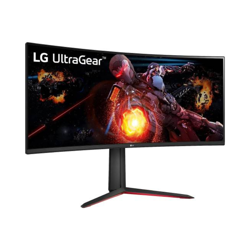 LG 34" UltraGear™ QHD Curved Gaming Monitor, 160Hz Refresh Rate & 5ms (GtG at Faster) Response Time, AMD FreeSync™ Premium, Black, 34GP63A-B
