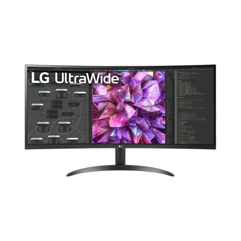 LG 34" Curved UltraWide™ QHD IPS HDR 10 Monitor with Dual Controller & OnScreen Control, 60Hz Refresh Rate & 5ms Response Time, Black, 34WQ60C-B