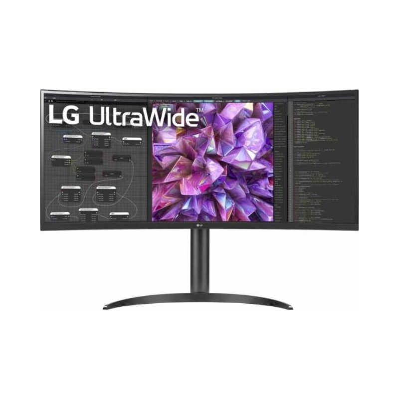 LG 34'' 21:9 Curved UltraWide™ QHD (3440 x 1440) Monitor, 60Hz Refresh Rate & 5ms Response Time, Black, 34WQ75C-B