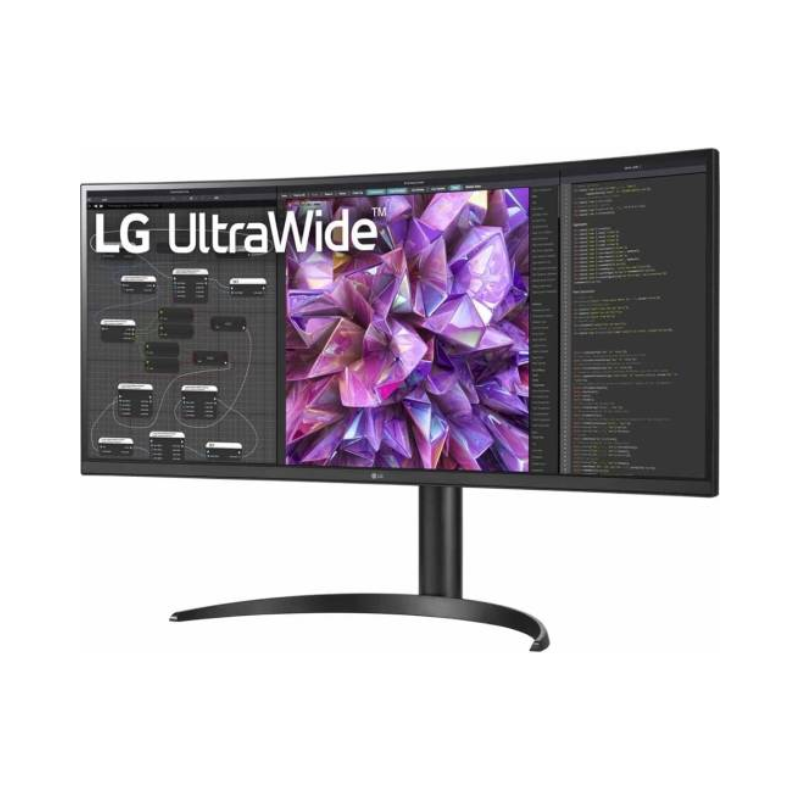 LG 34'' 21:9 Curved UltraWide™ QHD (3440 x 1440) Monitor, 60Hz Refresh Rate & 5ms Response Time, Black, 34WQ75C-B