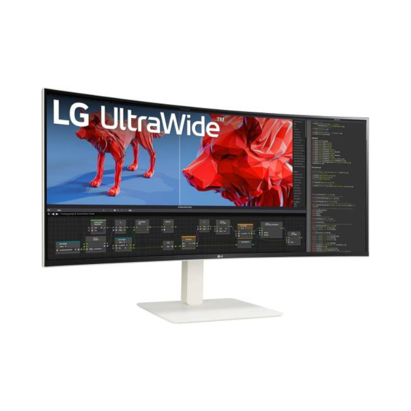 LG 38" UltraWide (38WR85QC) WQHD Nano IPS VESA DisplayHDR Curved Monitor, 144Hz Refresh Rate & 1ms Response Time, AMD FreeSync Premium Pro, White, 38WR85QC-W