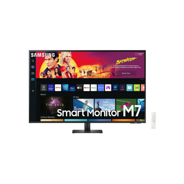 Samsung M7 43" UHD Monitor with Smart TV Experience, Max 60Hz Refresh Rate, 4ms Response Time, Flicker Free, Black, LS43BM700UMXUE