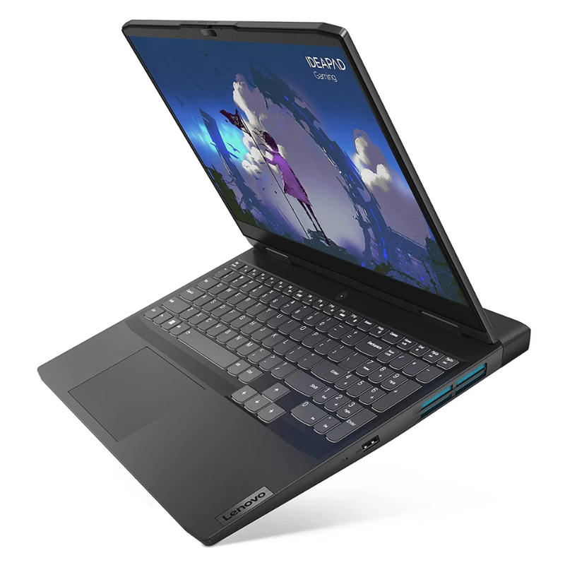 Lenovo IdeaPad Gaming 3 15IAH7 Laptop, 15.6" FHD 120Hz Display, Intel® Core™ i5-12450H, 8GB RAM, 512GB SSD, 4GB NVIDIA® GeForce RTX™ 3050 Graphics, Windows 11 Home, English-Arabic Keyboard, Grey, 82S90134AX