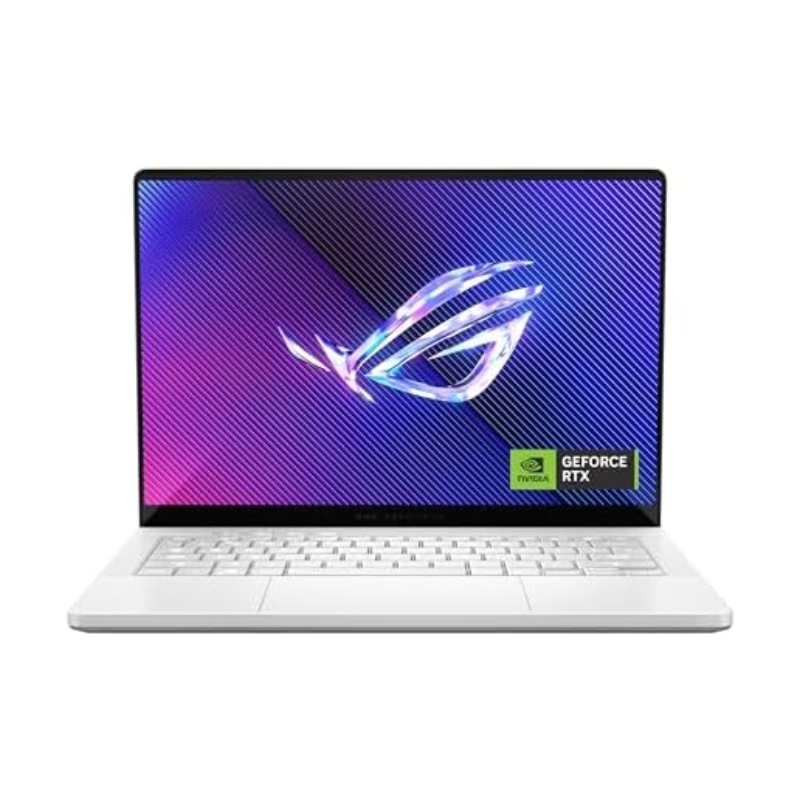 ASUS ROG Zephyrus G14 (2024) GA403 Gaming Laptop, 14" 3K OLED Display, AMD Ryzen™ 7 8845HS, 16GB RAM, 1T SSD, 8GB NVIDIA® GeForce RTX™ 4070, Window 11 PRO, English-Arabic Keyboard, White, GA403UI-OLED7WPW