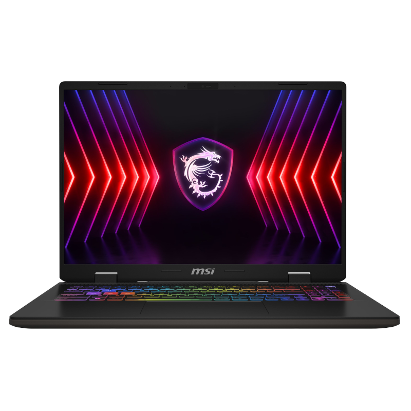 MSI Sword 16 HX B14VFKG Gaming Laptop, 16" FHD 144Hz Display, Intel Core i7 14700HX, 16GB RAM, 1T SSD, 8GB NVIDIA® GeForce RTX™ 4060, Windows 11 Home, English-Arabic Keyboard, Gray, 9S7-15P214-030