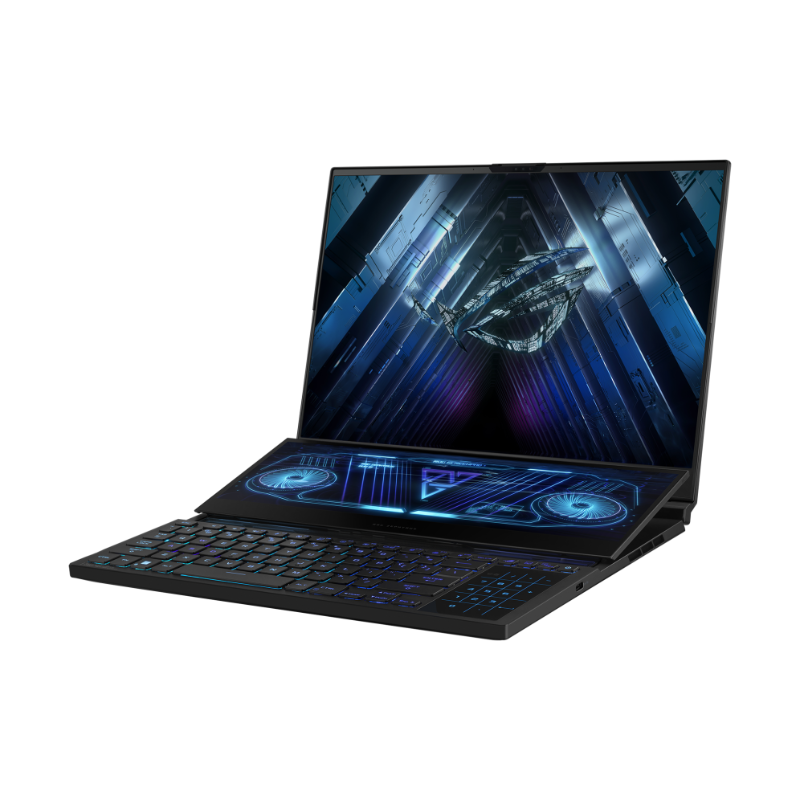 ASUS ROG Zephyrus Duo 16 (2023) GX650 Gaming Laptop, 16.0” QHD+ 240hz ROG Nebula HDR Display (MiniLED), AMD Ryzen™ 9 7945HX, 32GB RAM, 2T SSD, 16GB NVIDIA® GeForce RTX™ 4090 Graphics, Window 11 Home, English-Arabic Keyboard, Black, GX650PY-NM048W