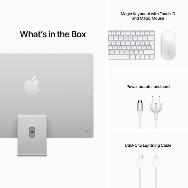 Apple 24" iMac Z1E2000KE AIO Desktop Computer with M4 Chip, 4.5K Retina Display, 8-Core CPU and 8-Core GPU, 24GB RAM, 1T SSD, English Keyboard