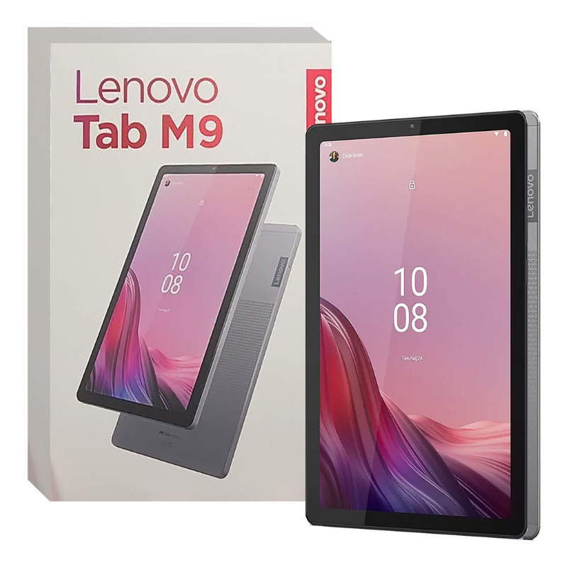 Lenovo Tab M9 LTE with Clear Case, 9" IPS Anti-fingerprint Display, 5100 mAh Battery, Android Tablet, Arctic Grey, TB310XU