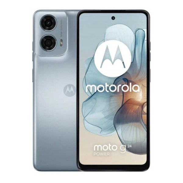 Motorola Moto G24 Power, 8GB RAM, 256GB Storage, 6000mAh Battery, 4G Dual Sim Smartphone, Steel Blue, UAE Version