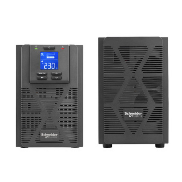 Easy UPS 1 Ph On-Line, 1000VA, Tower, 230V, 3x IEC C13 outlets, Intelligent Card Slot, LCD, Extended runtime, SRVS1KIL