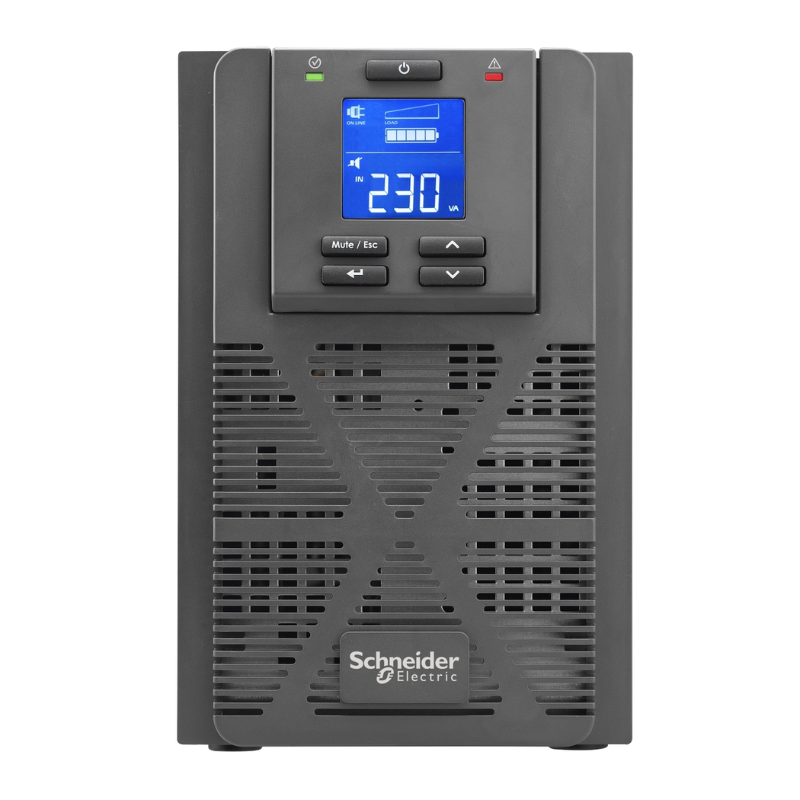Easy UPS 1 Ph On-Line, 2000VA, Tower, 230V, 4x IEC C13 outlets, Intelligent Card Slot, LCD, Extended runtime, SRVS2KIL