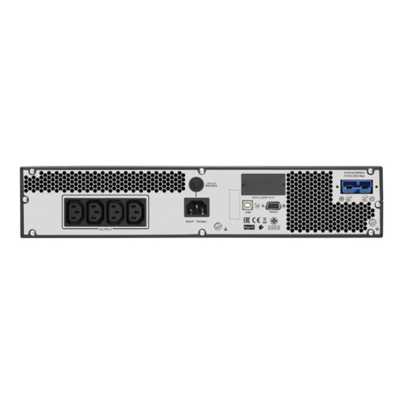 APC Easy UPS On-Line, 2000VA/1600W, Rackmount 4U, 230V, 4x IEC C13 outlets, Intelligent Card Slot, LCD, Extended runtime, W/ rail kit, SRV2KRILRK