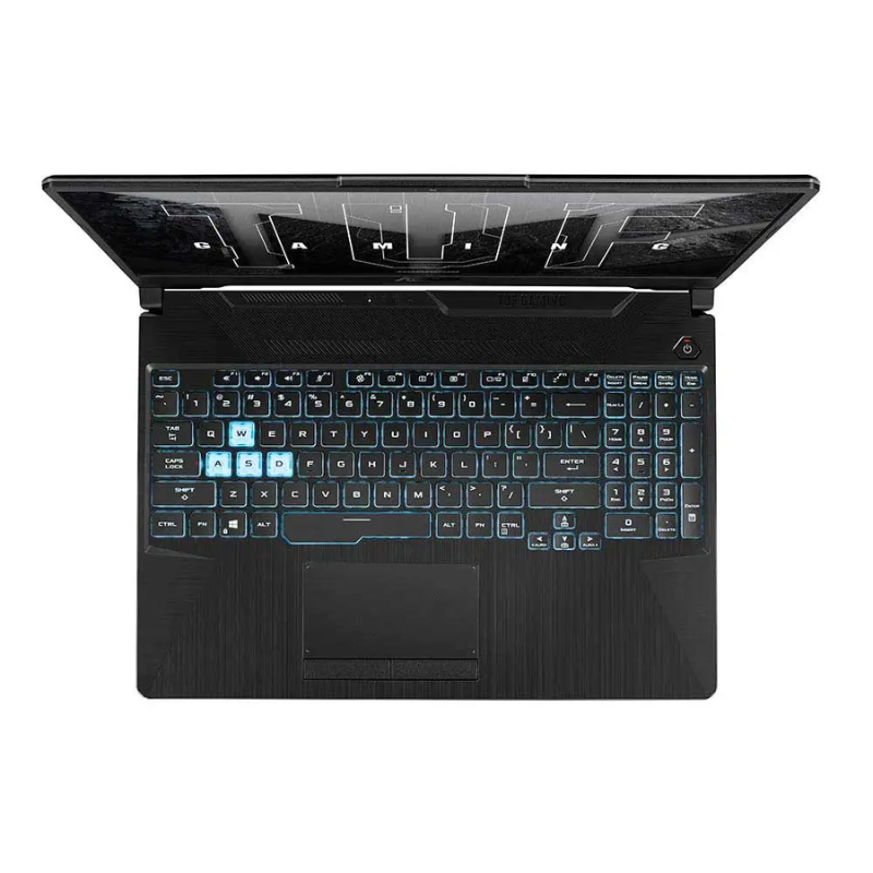 ASUS TUF Gaming A15 Laptop, 15.6" FHD 144Hz Display, AMD Ryzen™ 5 7535HS, 512GB SSD, 4GB INVIDIA® GeForce RTX™ 3050 Graphics, Windows 11 Home, Backlit English-Arabic Keyboard, Black, FA506NC-HN002W
