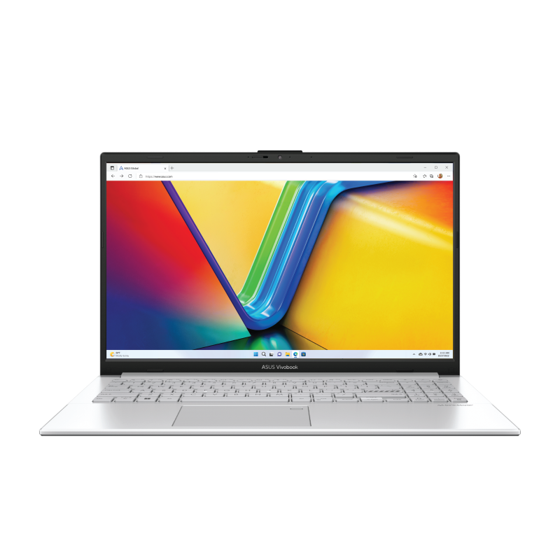 ASUS Vivobook Go 15 OLED (E1504G), 15.6" FHD Display, Intel® Core™ i3-N305, 8GB RAM, 512GB SSD, English / Arabic Keyboard, Windows 11 Home, Silver, E1504GA-NJ060W