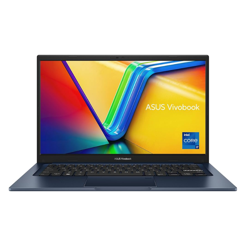 Asus Vivobook 14 (F1404ZA) Laptop, 14" FHD 60Hz Display, Intel Core i7-1255U Processor, 16GB RAM. 512 SSD, Intel Graphics, English-Arabic Keyboard, Window 11 Home, F1404ZA-NK531W