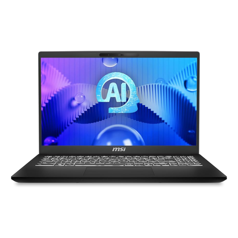 MSI Modern 15 H Ai C1MG Laptop, 15.6 " FHD IPS Display, Intel Core Ultra 7 155H Processor, 16GB RAM. 512 SSD, Intel Graphics, English-Arabic Keyboard, Window 11 Home, 9S7-15H551-033