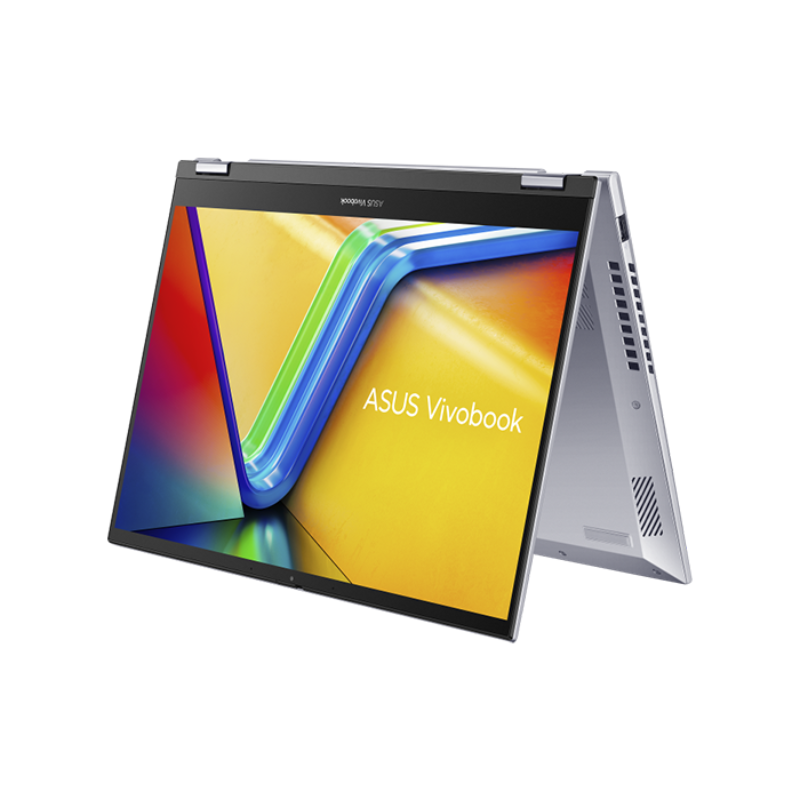 Asus Vivobook S 14 Flip (TP3402VA), 14" Touch N' Flip WUXGA Display, Intel® Core™ i9-13900H, 16GB RAM, 1T SSD, Intel® UHD Graphics, English-Arabic Keyboard, Windows 11 Home, Cool Silver, TP3402VA-LZ144W