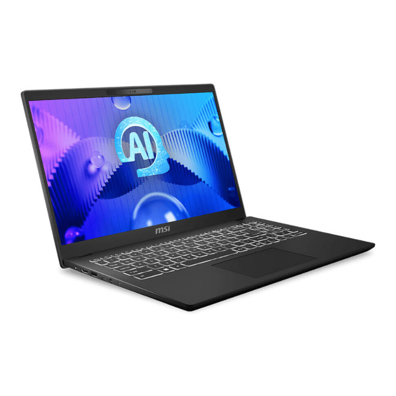 MSI Modern 15 H Ai C1MG Laptop, 15.6 " FHD IPS Display, Intel Core Ultra 7 155H Processor, 16GB RAM. 512 SSD, Intel Graphics, English-Arabic Keyboard, Window 11 Home, 9S7-15H551-033