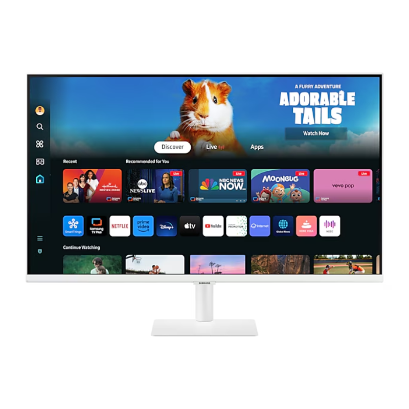 Samsung M5 M50D Smart Monitor, 27" FHD Display, White, LS27DM501EMXUE