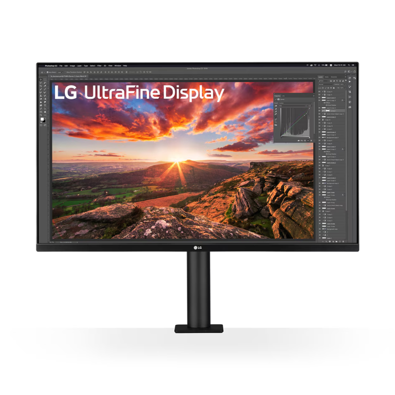 LG 31.5" UHD 4K Ergo IPS Monitor with USB-C, 32UN880K-B