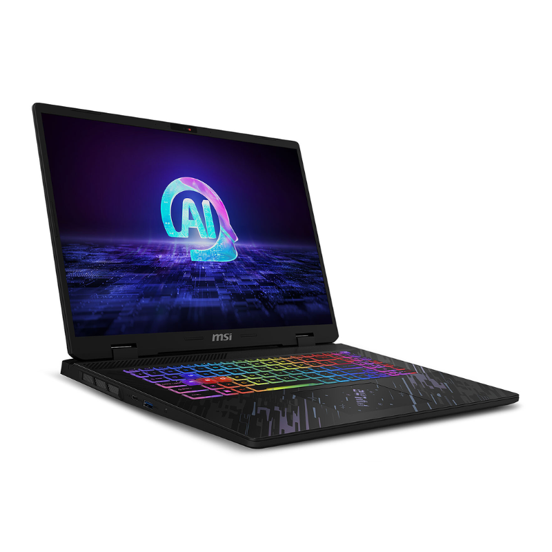 MSI Pulse 17 AI C1V Gaming Laptop, 17" QHD+ 240Hz Display, Intel Core Ultra 9 185H, 32GB RAM, 1T SSD, 8GB NVIDIA® GeForce RTX™ 4070 Graphics, English-Arabic Keyboard, Windows 11 Home, C1VGKG