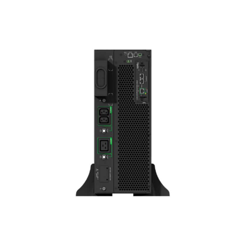 APC Smart-UPS On-Line, 5kVA/5kW, Rack/Tower, 230V, 2x IEC C13+1x IEC C19+Hard wire 3-wire (H+N+E) outlets, Network Card, W/O rail kit, SRTG5KXLI