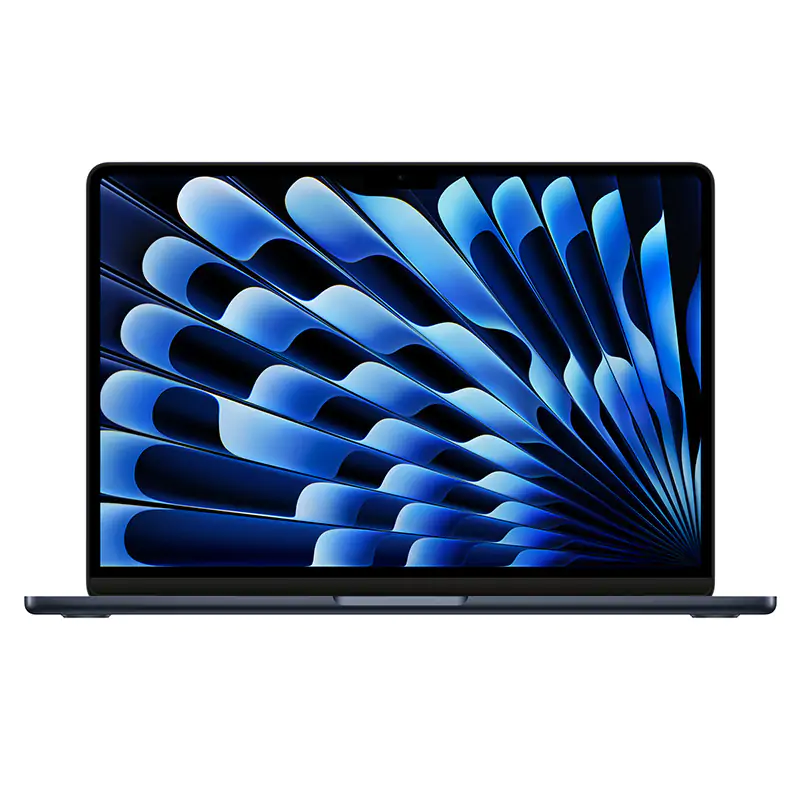 Apple Macbook Air 15" (2024), M3 with 8-Core CPU, 10-Core GPU, 24GB RAM, 512GB SSD, macOS Sonoma, English Keyboard, Midnight