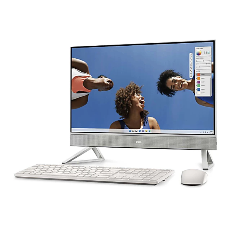 Dell Inspiron 5420 All-in-One Desktop, 23.8" FHD Display, Intel Core i7-1355U, 16GB RAM, 512GB SSD,  Intel Iris Xe Graphics, Windows 11 Home, English-Arabic Keyboard, White, 5420-AIO-1256