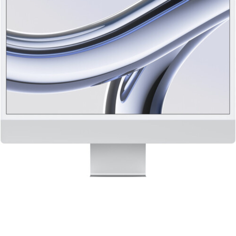 Apple iMac 24" (2023), M3 with 8-Core CPU, 8-Core GPU, 8GB RAM, 256GB SSD, macOS, English Keyboard, Silver, MK0U3 LL/A