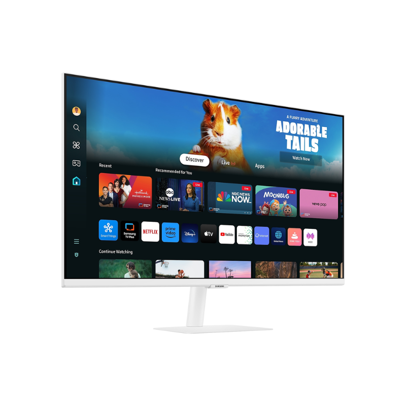 Samsung M5 M50D Smart Monitor, 27" FHD Display, White, LS27DM501EMXUE