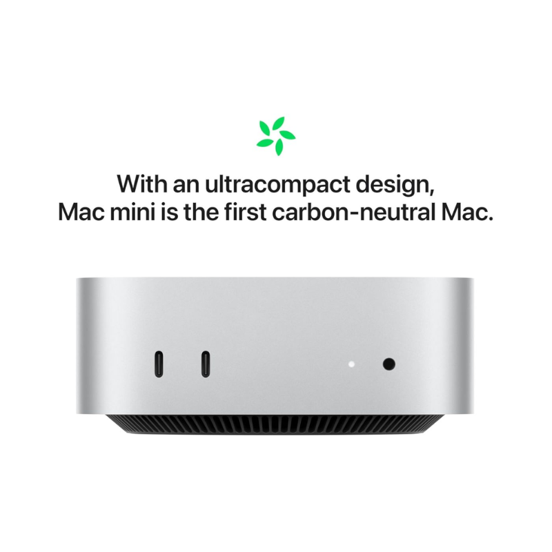 Apple Mac Mini, Apple M4 chip, 16GB RAM, 512GB SSD with 10‑core CPU and 10‑core GPU, MU9E3