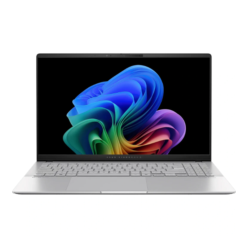 Asus Vivobook S 15, Copilot+PC, 15.6" 3K Lumina OLED Display, Snapdragon® X Plus X1P 42100, 16GB RAM, 1T SSD, Qualcomm Graphics, English-Arabic Keyboard, Window 11 Home, S5507QA-MA007W