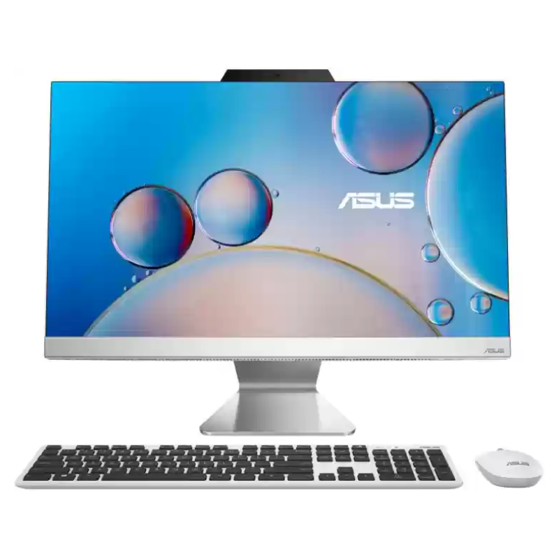 Asus AIO A3402WBAK (2024) Desktop, 23.8" FHD Display, Intel® Core™ i5-1235U, 8GB RAM, 512GB SSD, Intel Iris Xe, English-Arabic Keyboard, Windows 11 Home