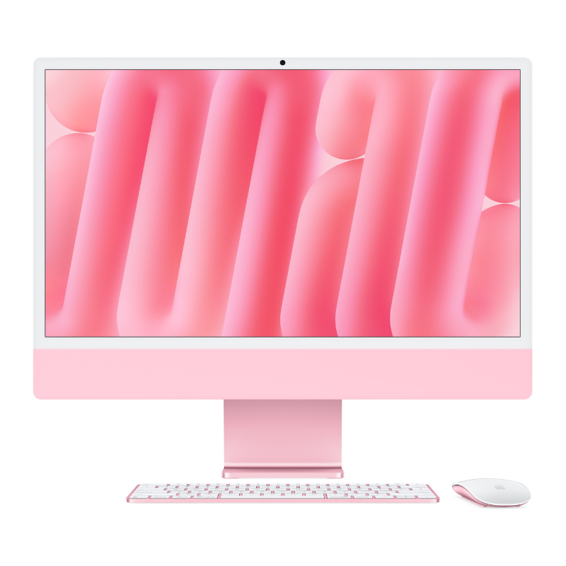 Apple 24" iMac MWV53 AIO Desktop Computer with M4 Chip, 4.5K Retina Display, 10-Core CPU and 10-Core GPU, 16GB RAM, 512GB SSD, English Keyboard