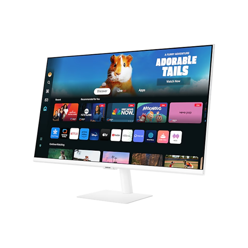 Samsung M5 M50D Smart Monitor, 27" FHD Display, White, LS27DM501EMXUE